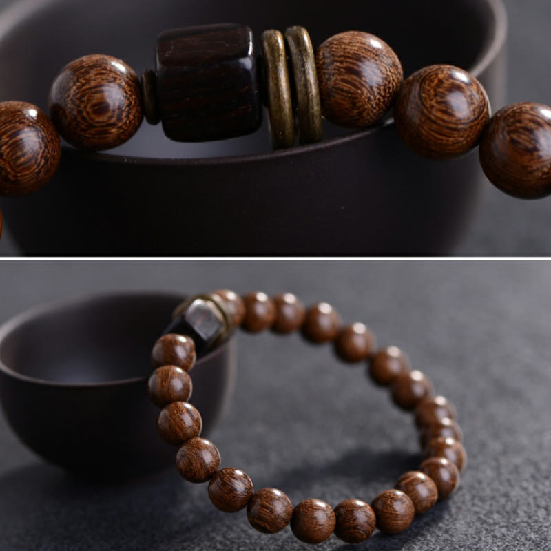8mm Phoebe Zhennan Wood Spiritual Bracelet for Protection