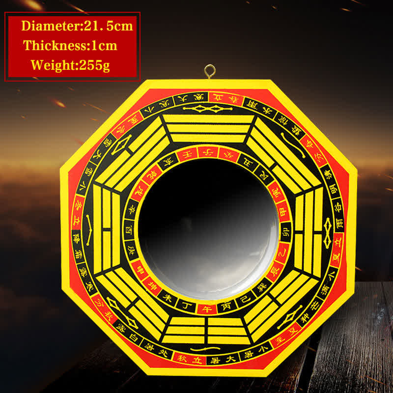 8 in Feng Shui Bagua Map Mirror for Harmony & Balance