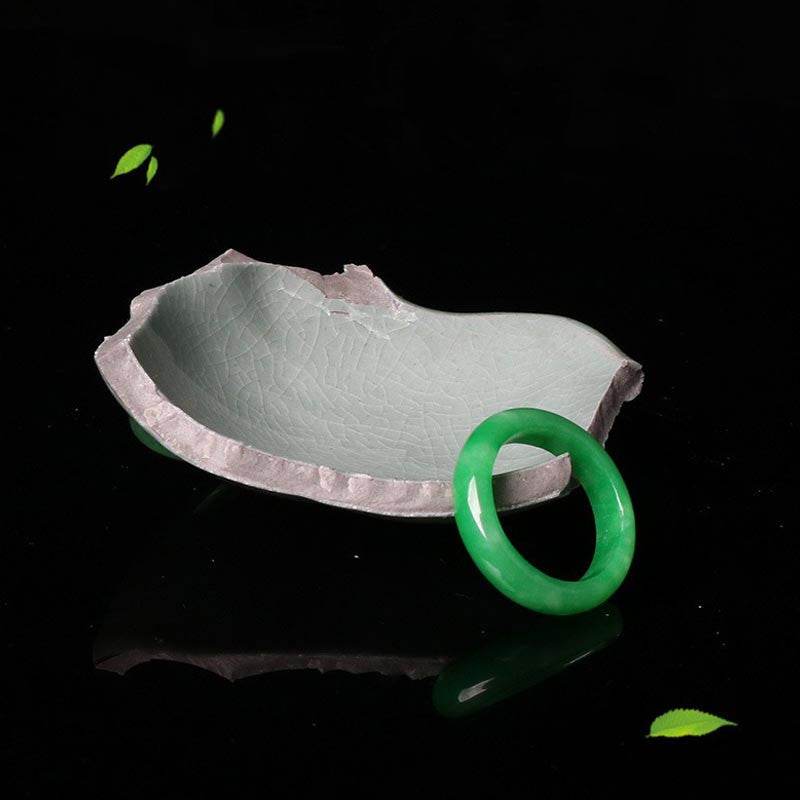 Unisex Jade Abundance Ring for Luck and Prosperity