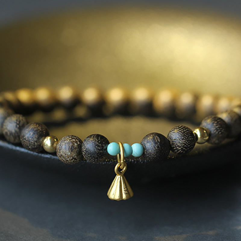 Agarwood Lotus Strength Bracelet for Balance & Calm