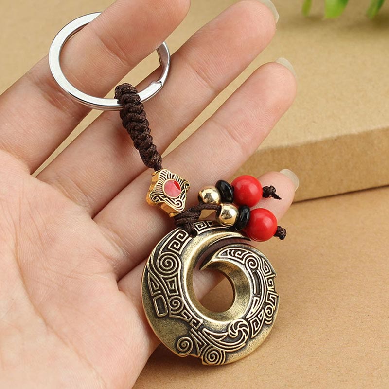 Copper Key Chain for Good Luck & Wealth | Spiritual Jewelry