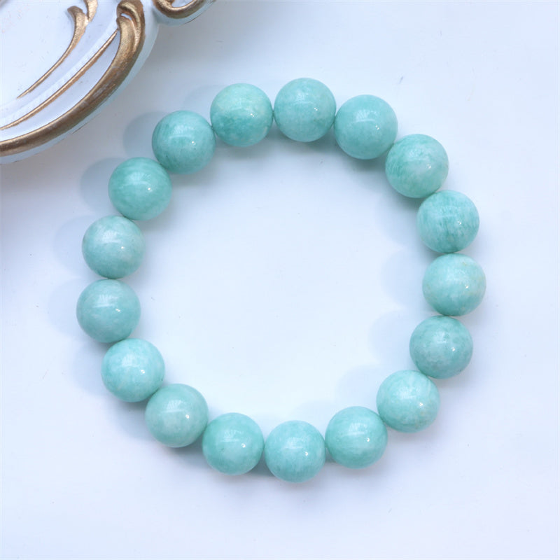 Natural Amazonite Healing Bracelet 9mm for Confidence