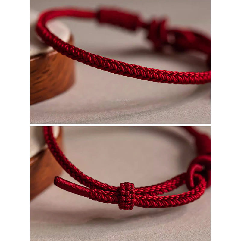 Handmade Eight Thread Red String Bracelet for Luck & Protection