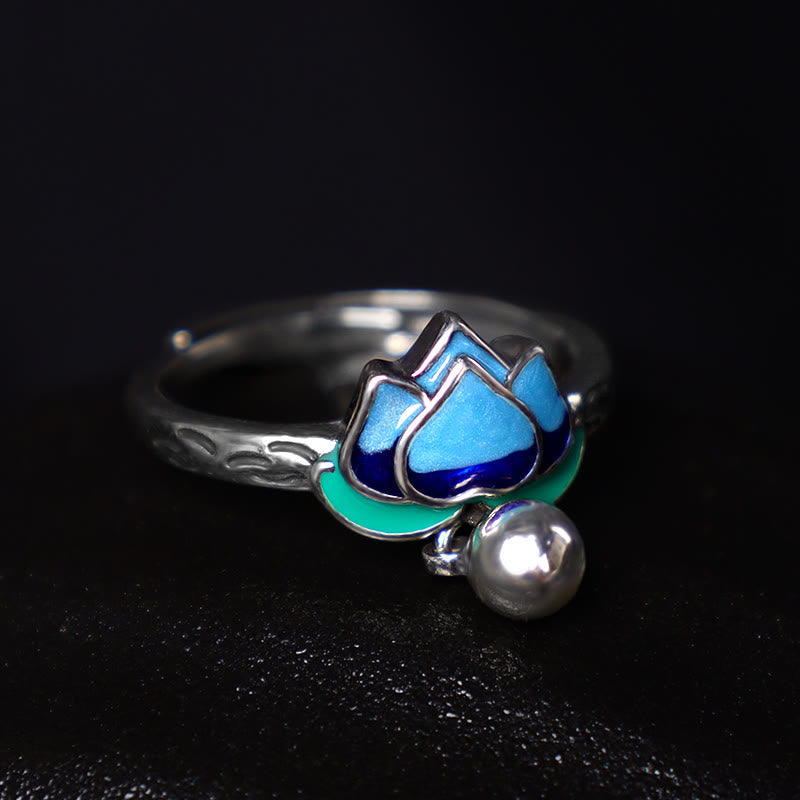 Copper Lotus Ring | Adjustable Enlightenment Symbol