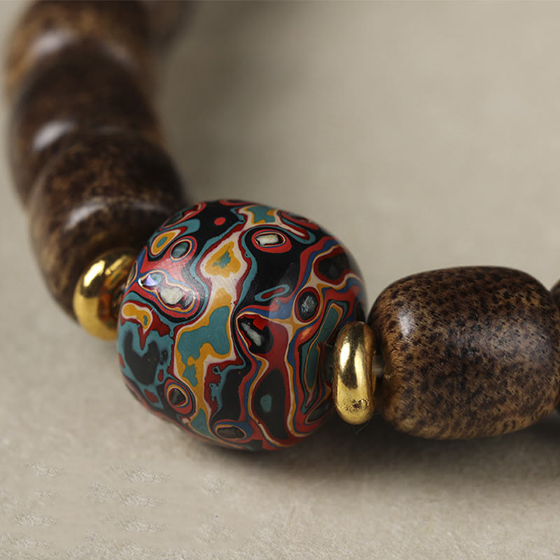 Agarwood Bracelet 14-15cm for Calm & Spiritual Strength