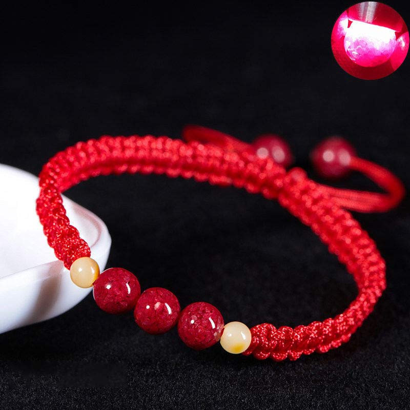 Cinnabar Bracelet for Kids | Red String Blessing Jewelry