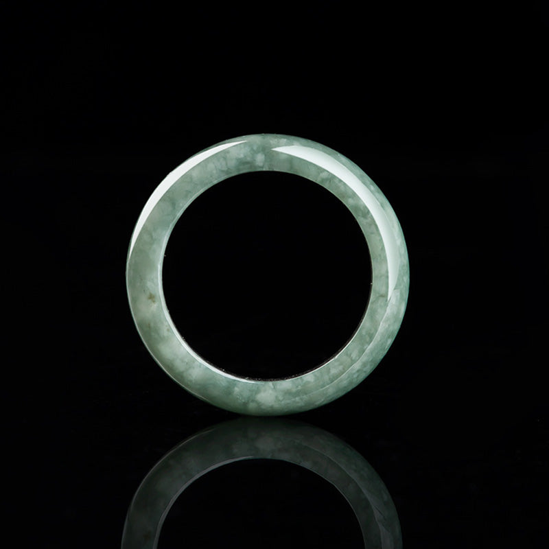 Jade Abundance Healing Ring | Natural Stone 6.5mm Width