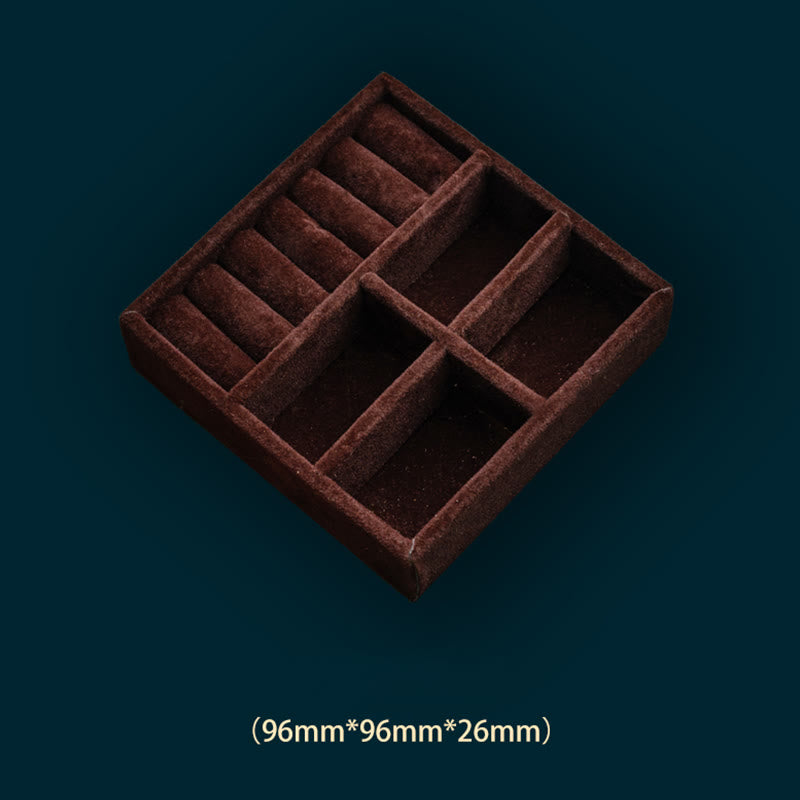 Rosewood Jewelry Box with Antique Flower Leaf Design - Handmade Storage