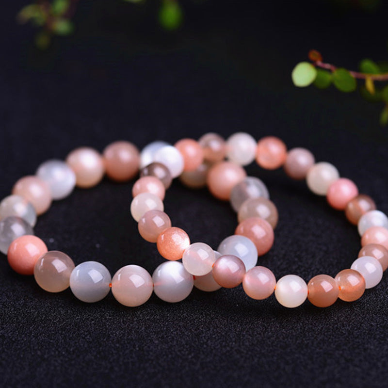 8mm Moonstone Wealth Bracelet for Positive Energy