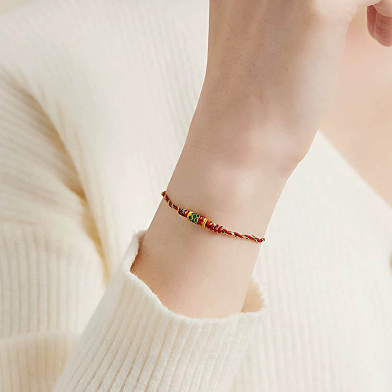 Handcrafted Koi Fish Wealth Prosperity Braided Bracelet