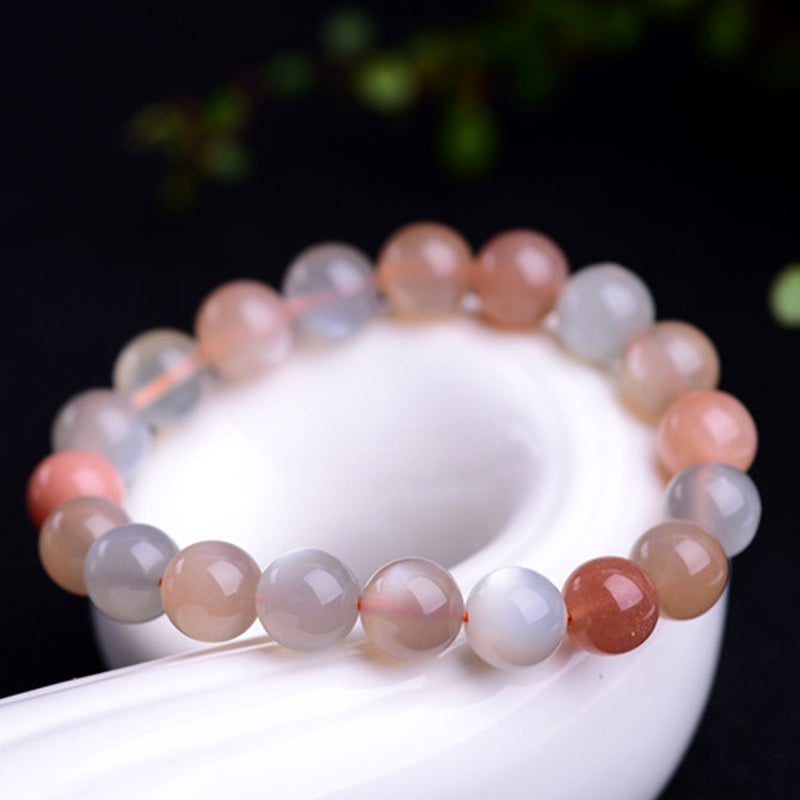 8mm Moonstone Wealth Bracelet for Positive Energy