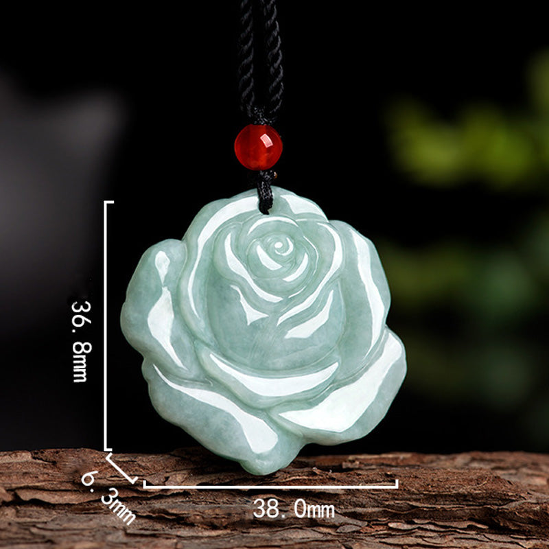 Lotus Jade Necklace for Prosperity & Abundance