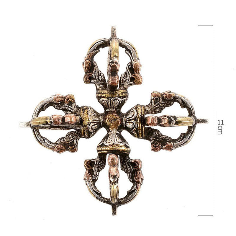 Handmade Copper & Iron Double Dorje Vajra for Meditation