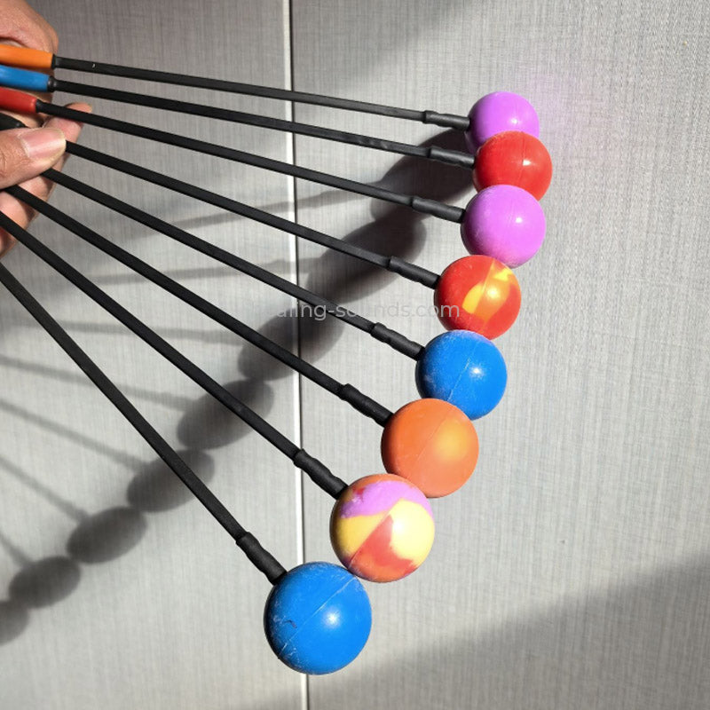 Dual-Ended Silicone Gong Mallet Silicone - E Shape & Ball
