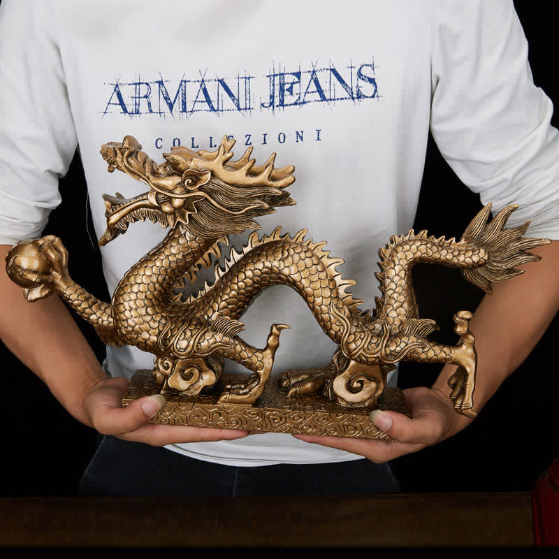 Feng Shui Chinese Dragon Statue Decoration for Prosperity