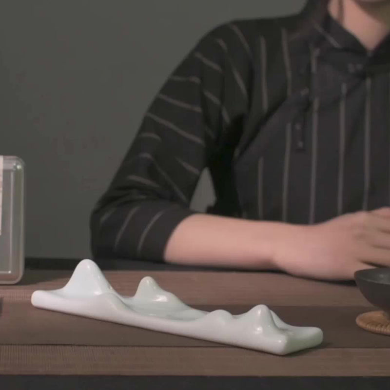 Mountain Cloud Ceramic Incense Holder for Meditation Balance