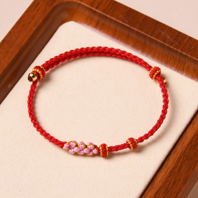 Handmade Red String Protection Bracelet for Renewal and Luck