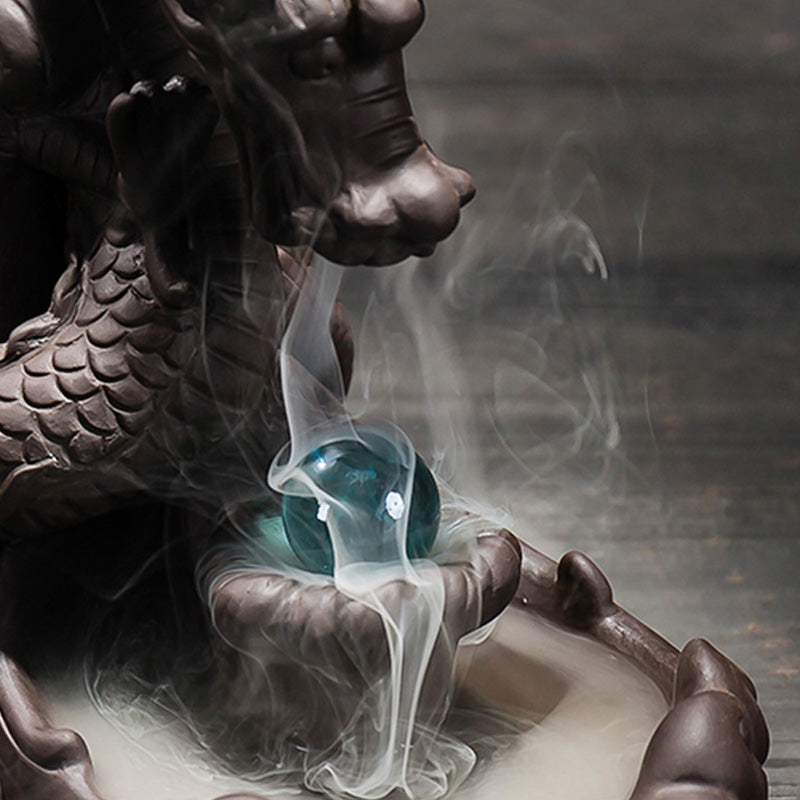 Tibetan Dragon Incense Burner | Zen Decor for Meditation
