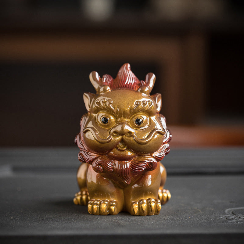 Color Changing PiXiu Resin Tea Pet | Zen Home Decor