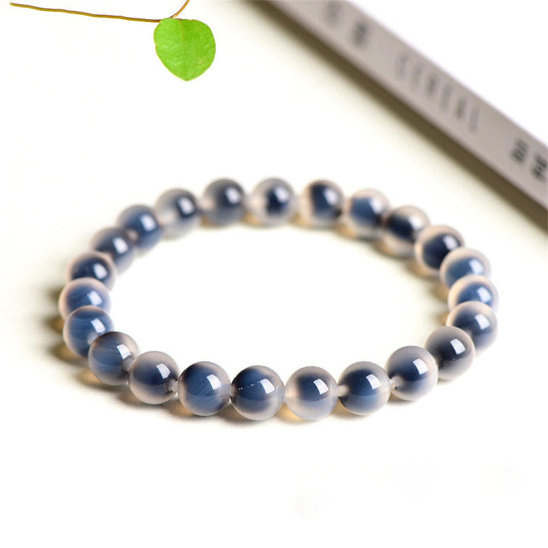 8mm Candy Agate Harmony Bead Agate Bracelet for Strength