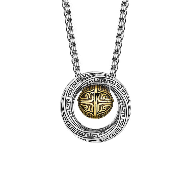 Copper Mobius Lucky Bead Wealth Necklace for Prosperity