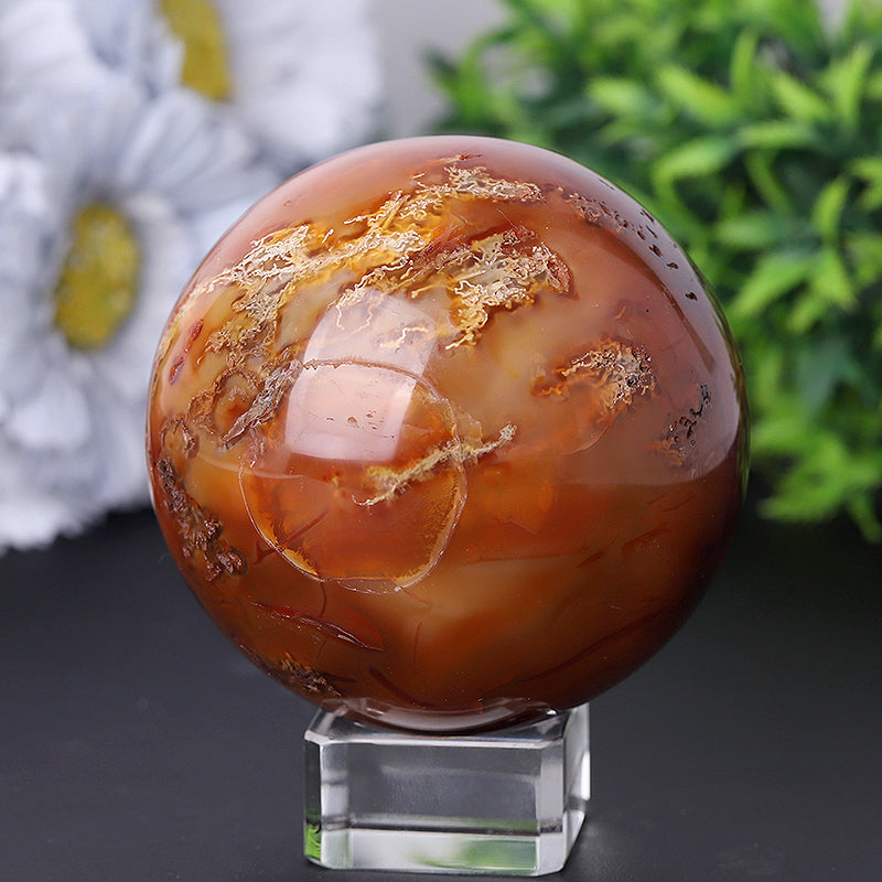 Fire Quartz Crystal Sphere 2-4 inch Polished Orb