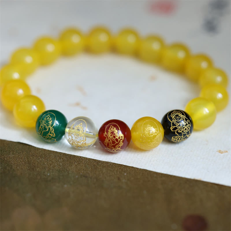 Five Elements Agate Wealth Bracelet for Luck & Wisdom