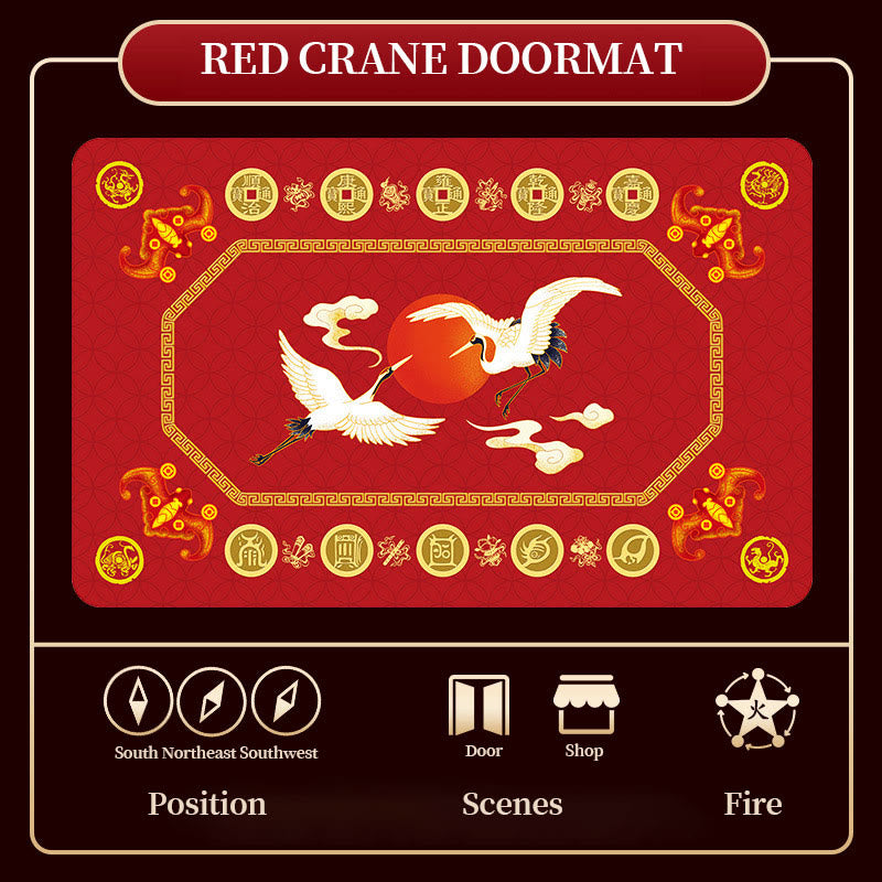 Five Elements Feng Shui Doormat for Zen Decor 50x80cm