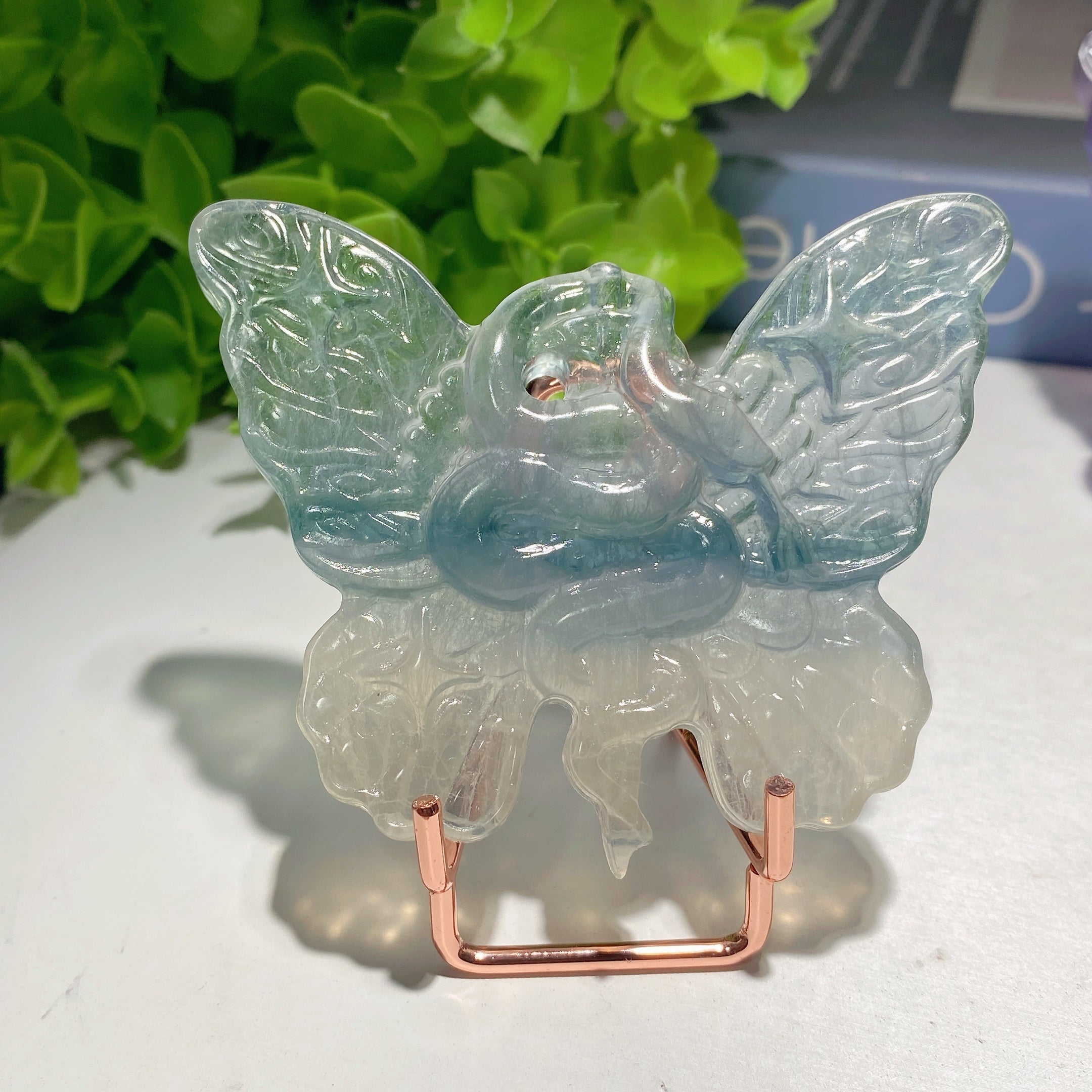 Fluorite Butterfly Carvings 2.7-3.0 inch Spiritual Figurines