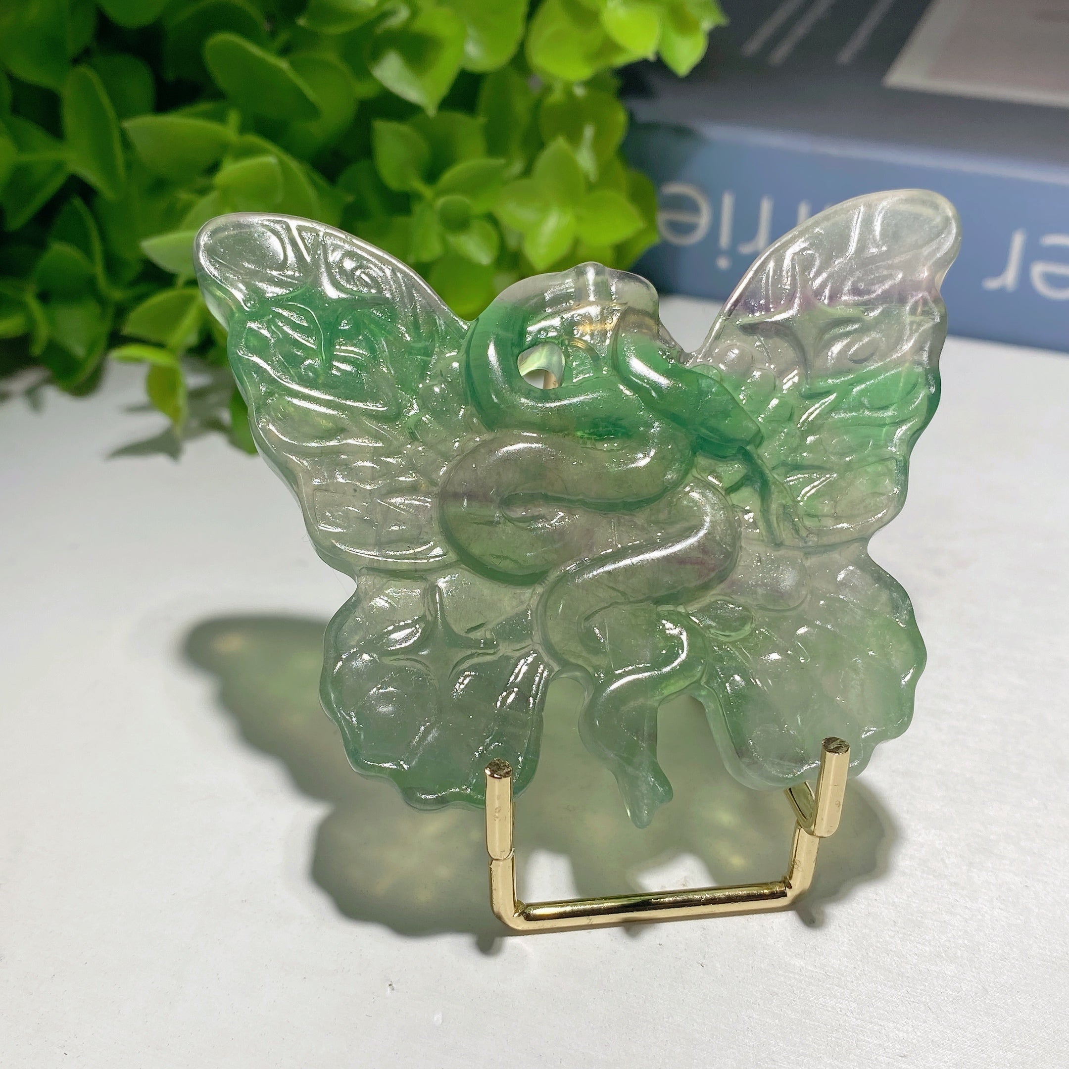 Fluorite Butterfly Carvings 2.7-3.0 inch Spiritual Figurines