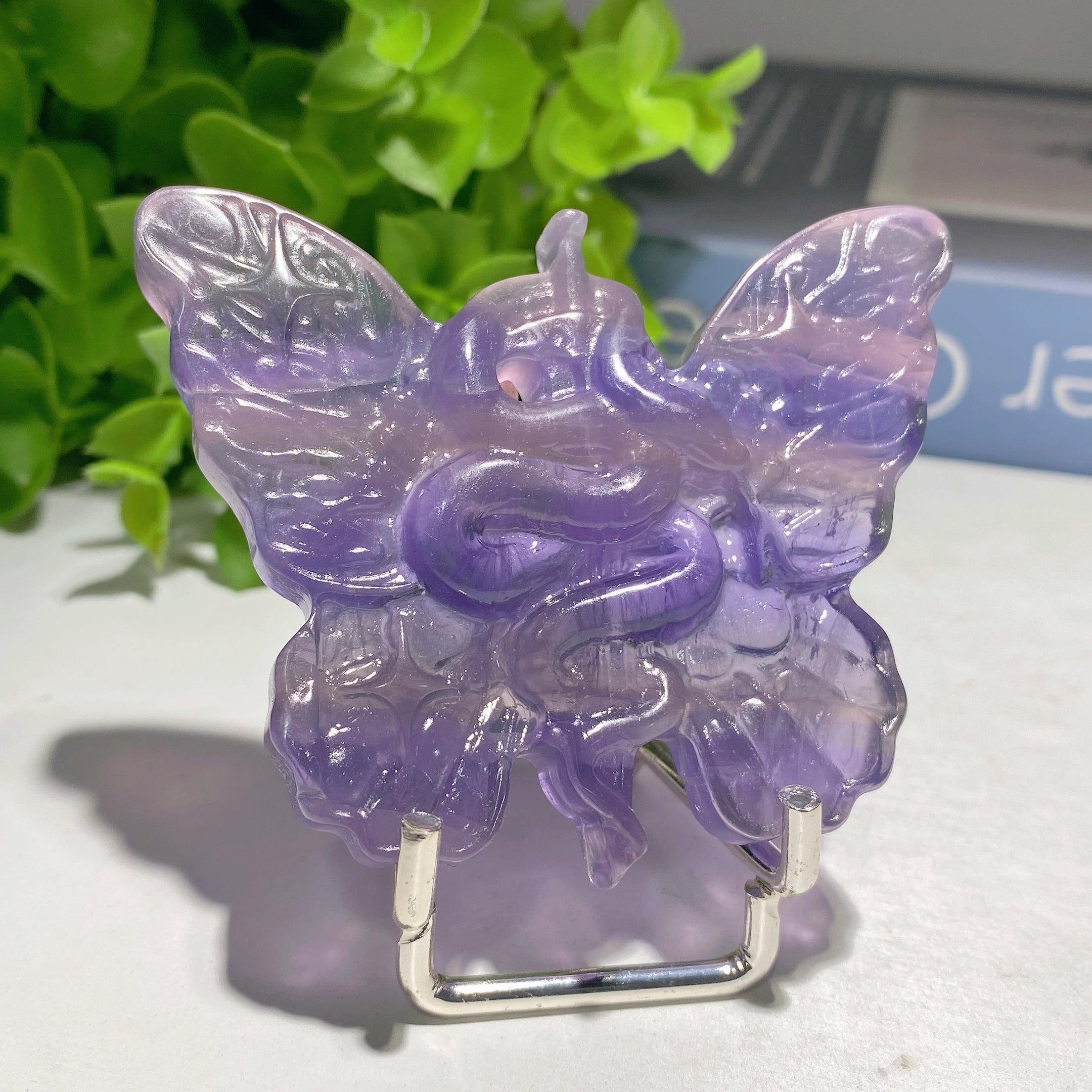 Fluorite Butterfly Carvings 2.7-3.0 inch Spiritual Figurines