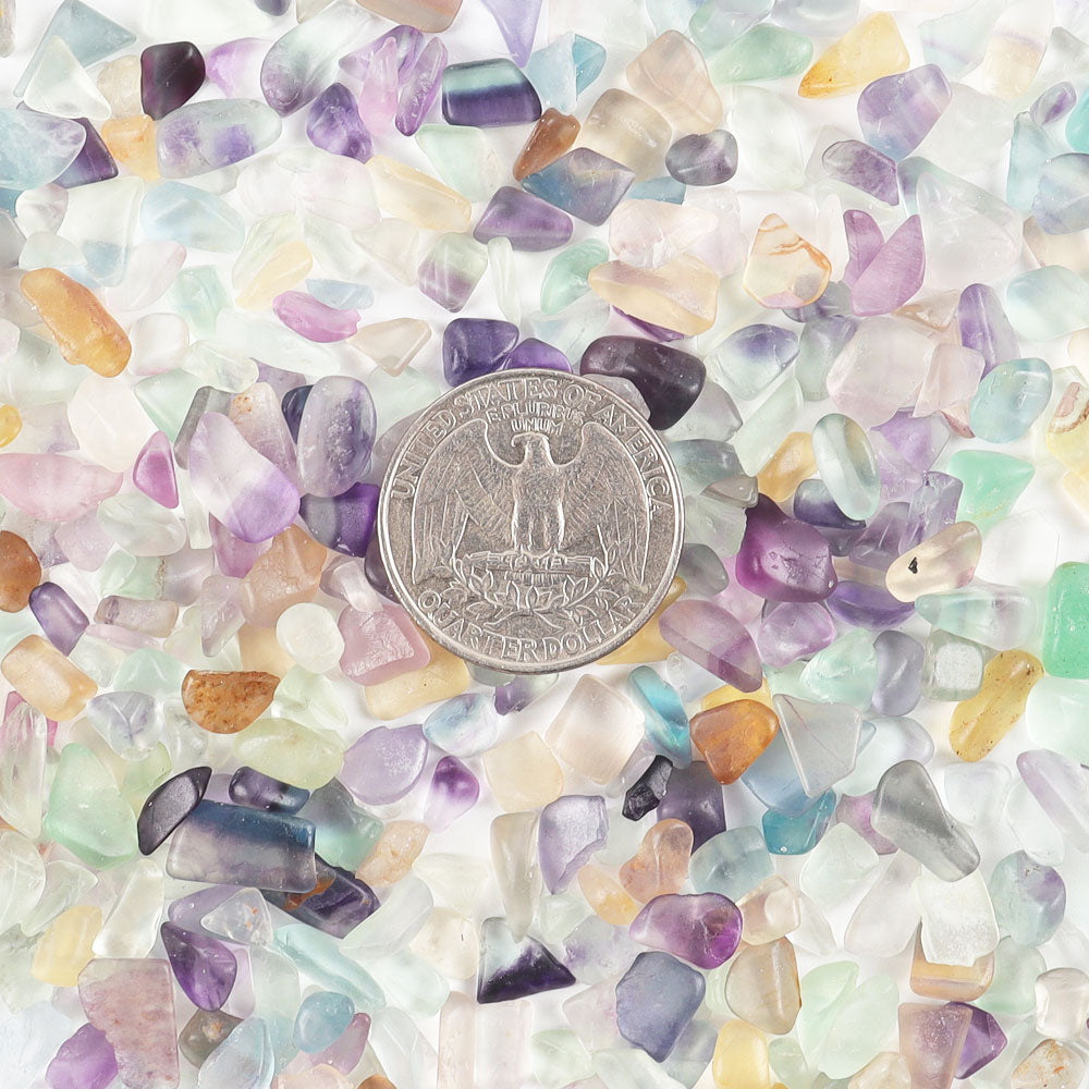 Fluorite Crystal Chips 5-7mm Polished Tumbled Stones