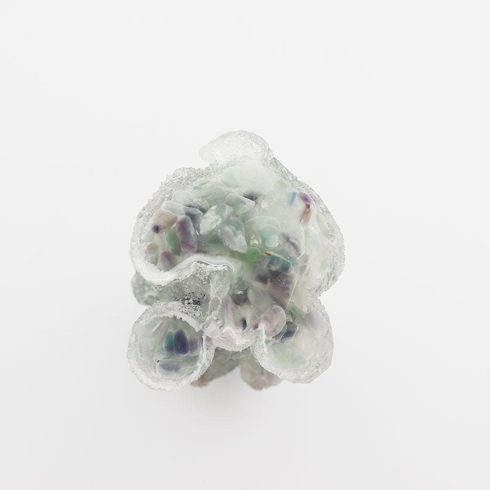 Fluorite Crystal Dog Figurine Toy Poodle 2-inch Sculpture
