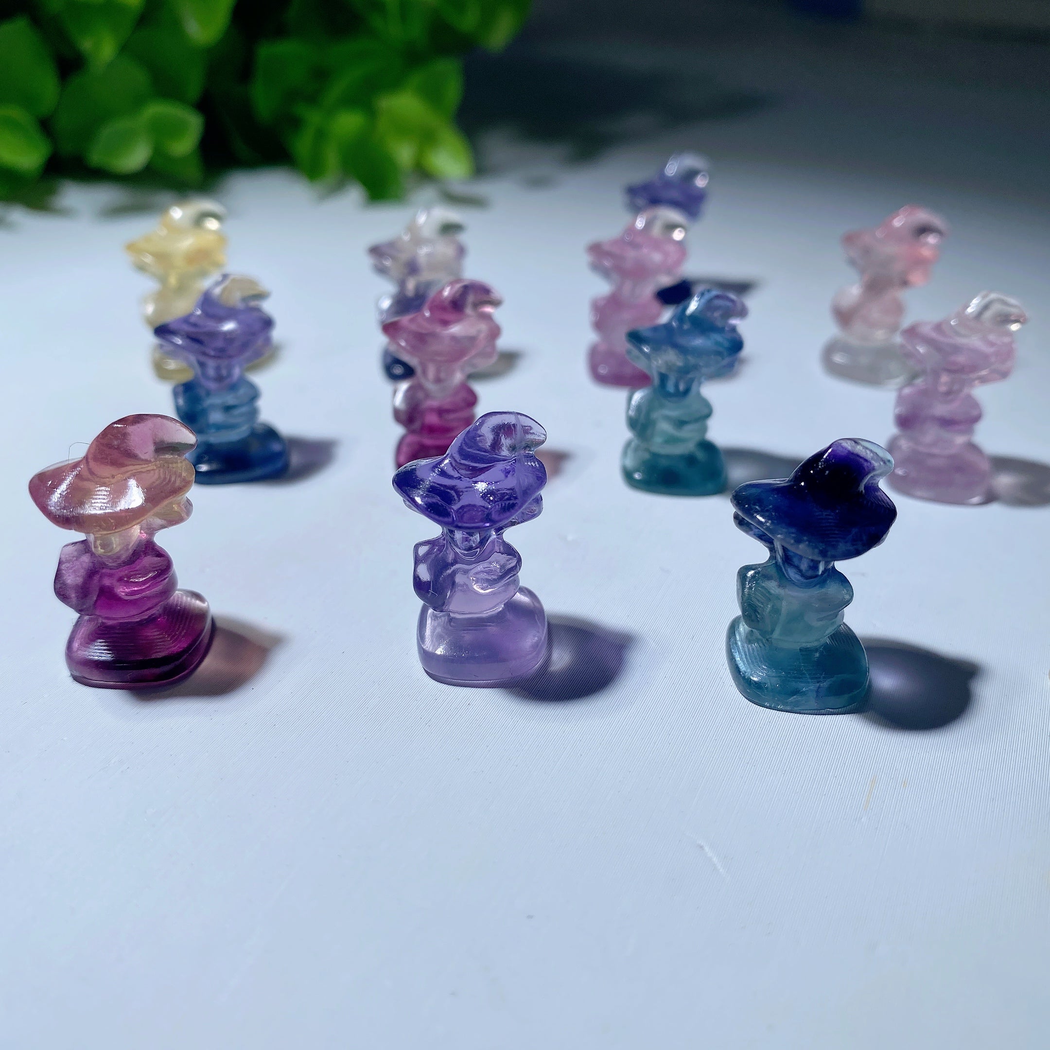 Fluorite Crystal Mini Figurines Inspired by Nightmare Before Christmas Characters
