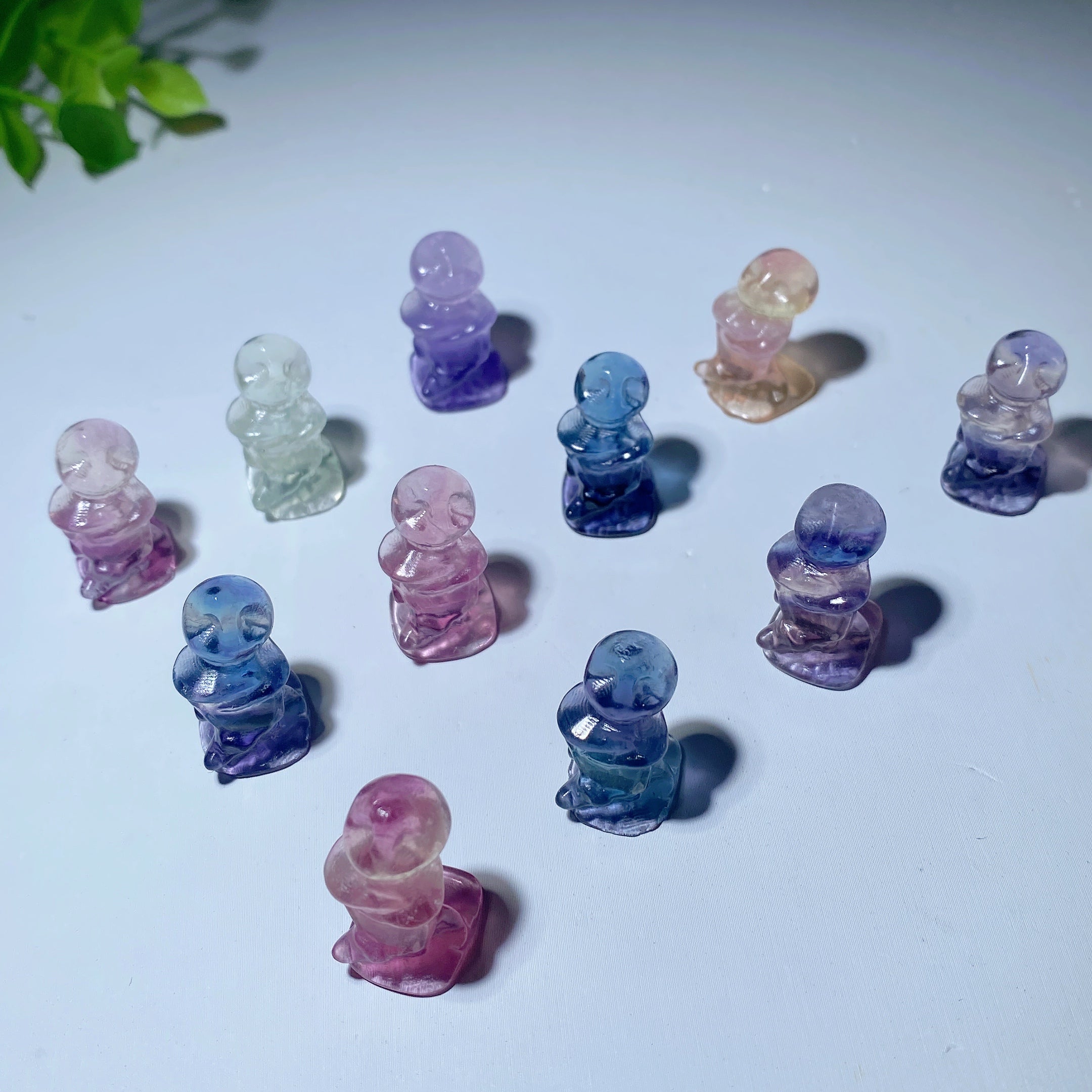 Fluorite Crystal Mini Figurines Inspired by Nightmare Before Christmas Characters