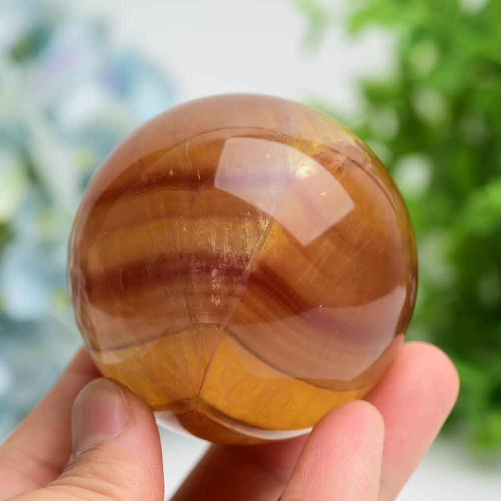 Fluorite Crystal Sphere 2-4 Inch for Energy Balance