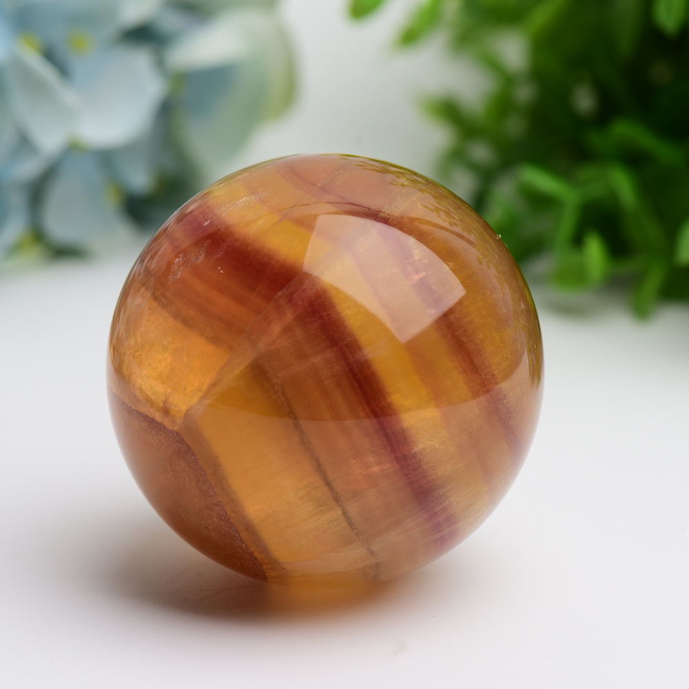 Fluorite Crystal Sphere 2-4 Inch for Energy Balance