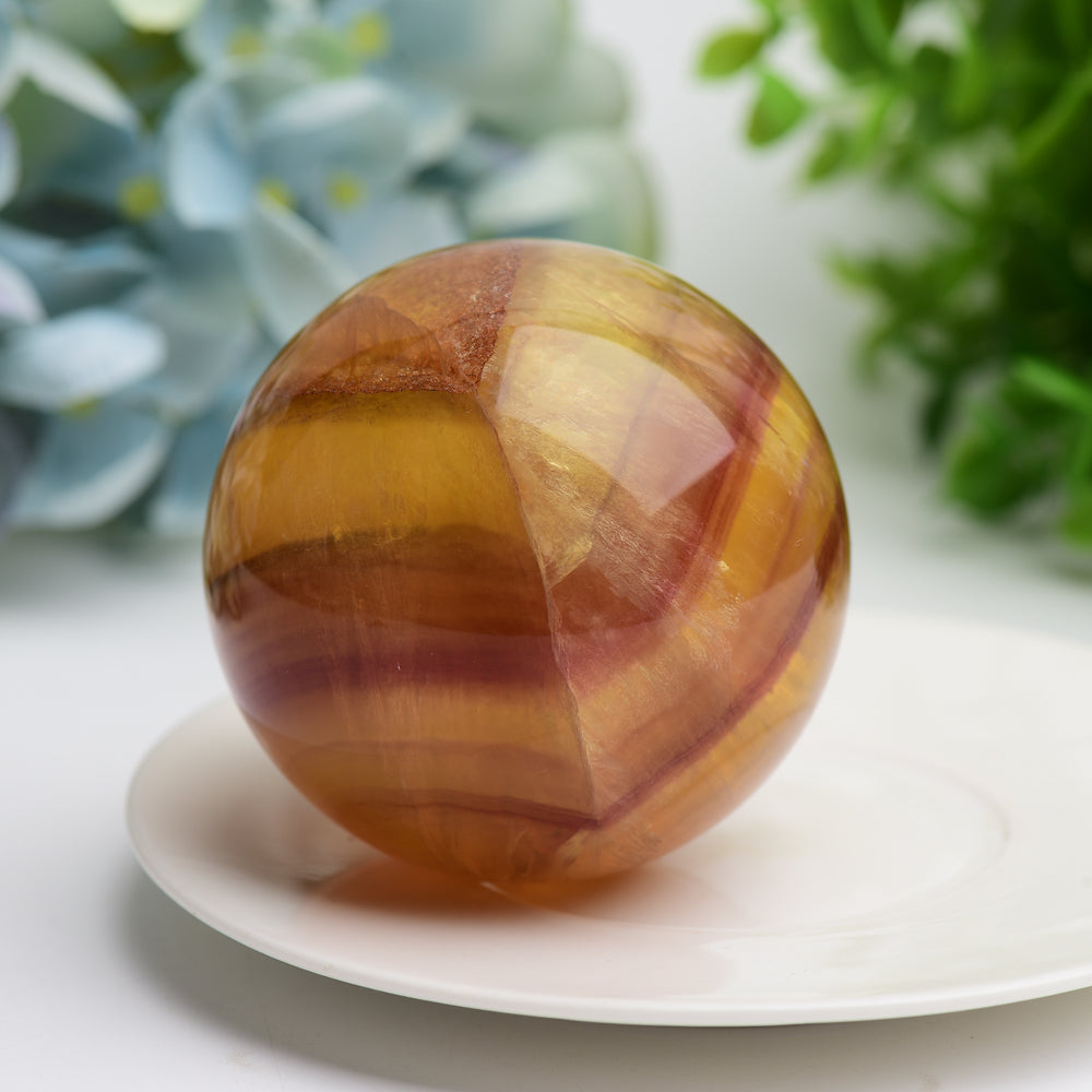 Fluorite Crystal Sphere 2-4 Inch for Energy Balance
