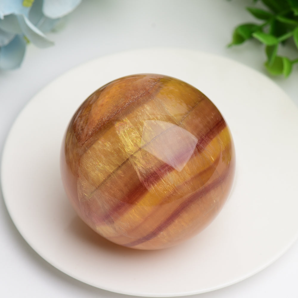 Fluorite Crystal Sphere 2-4 Inch for Energy Balance