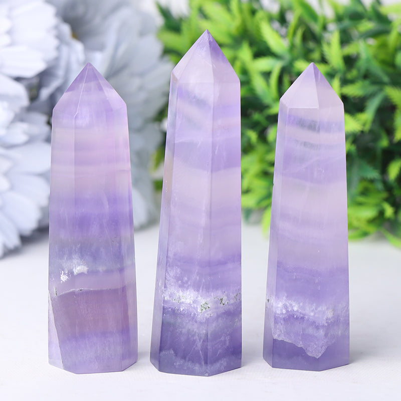 Fluorite Crystal Tower 2.4-4.5 Inch Healing Point