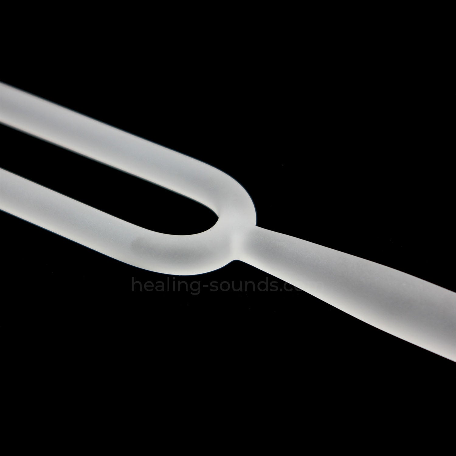 432 Hz Frosted Crystal Tuning Fork Set with Case - 8pc - 10 mm/20 mm