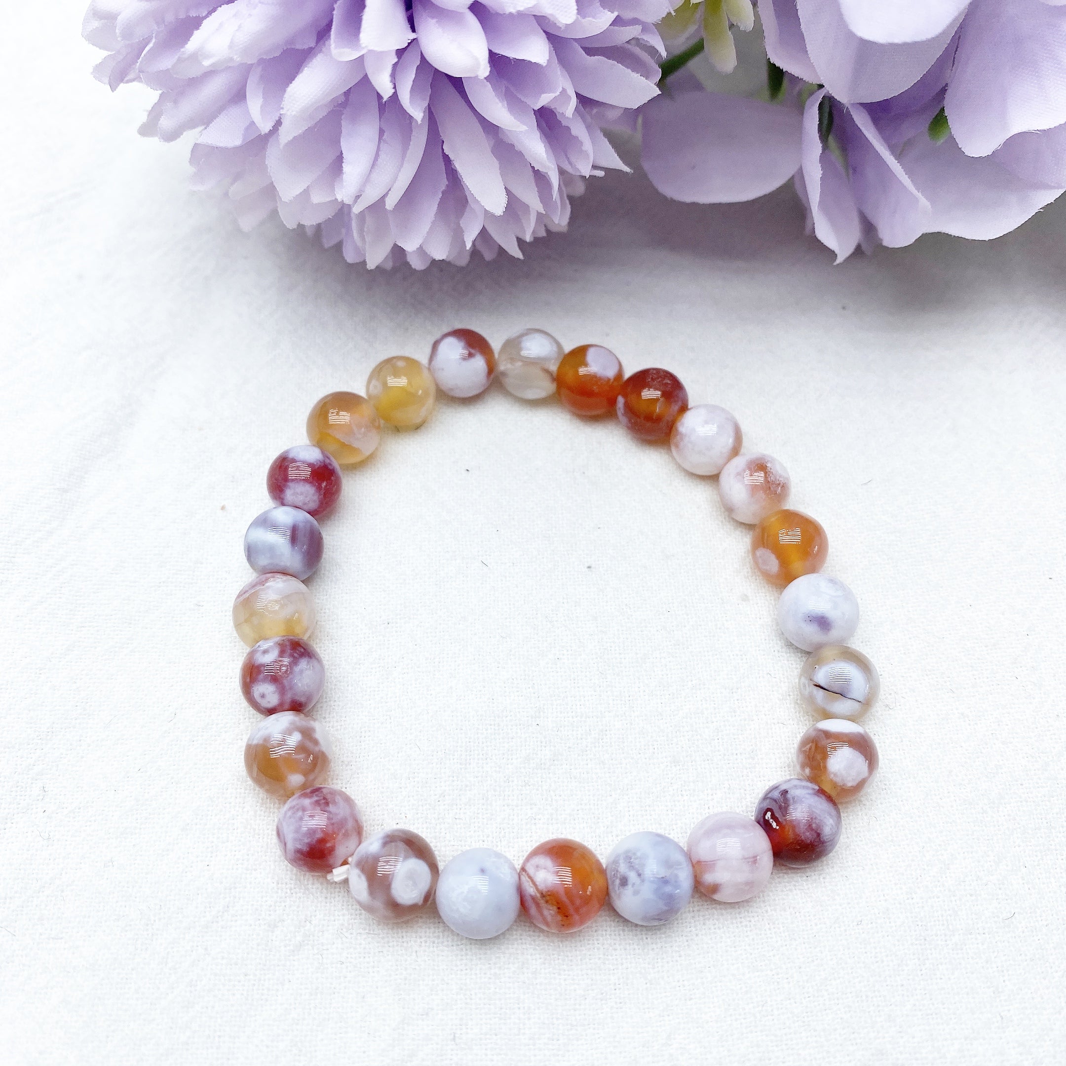 Galaxy Tiger Eye & Orca Onyx Chakra Bracelet 8mm