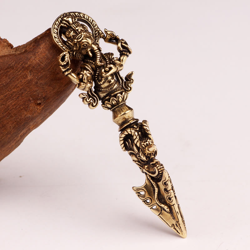 Ganesh Dorje Vajra Spiritual Power Necklace Pendant