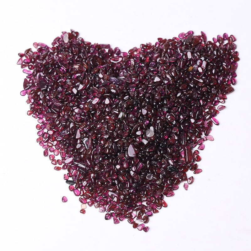 Garnet Crystal Chips Raw Crystals 5-7mm Healing Stones