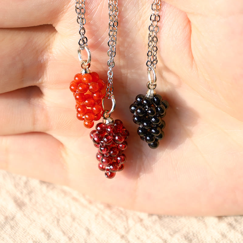 Garnet Necklace for Protection | Natural Stones 45cm