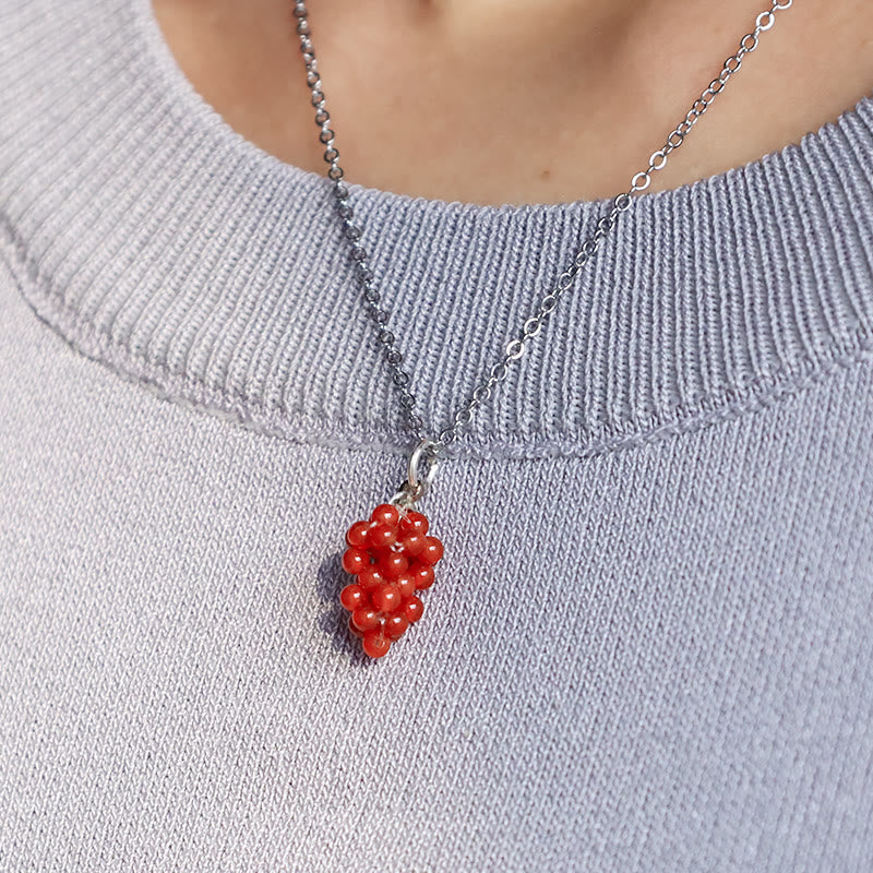 Garnet Necklace for Protection | Natural Stones 45cm