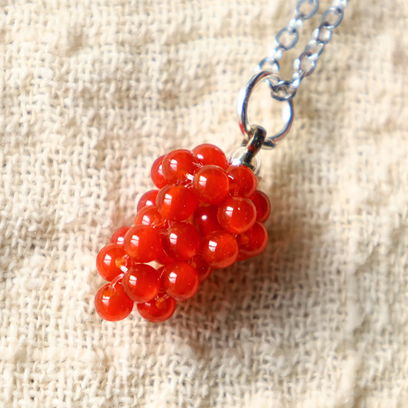 Garnet Necklace for Protection | Natural Stones 45cm