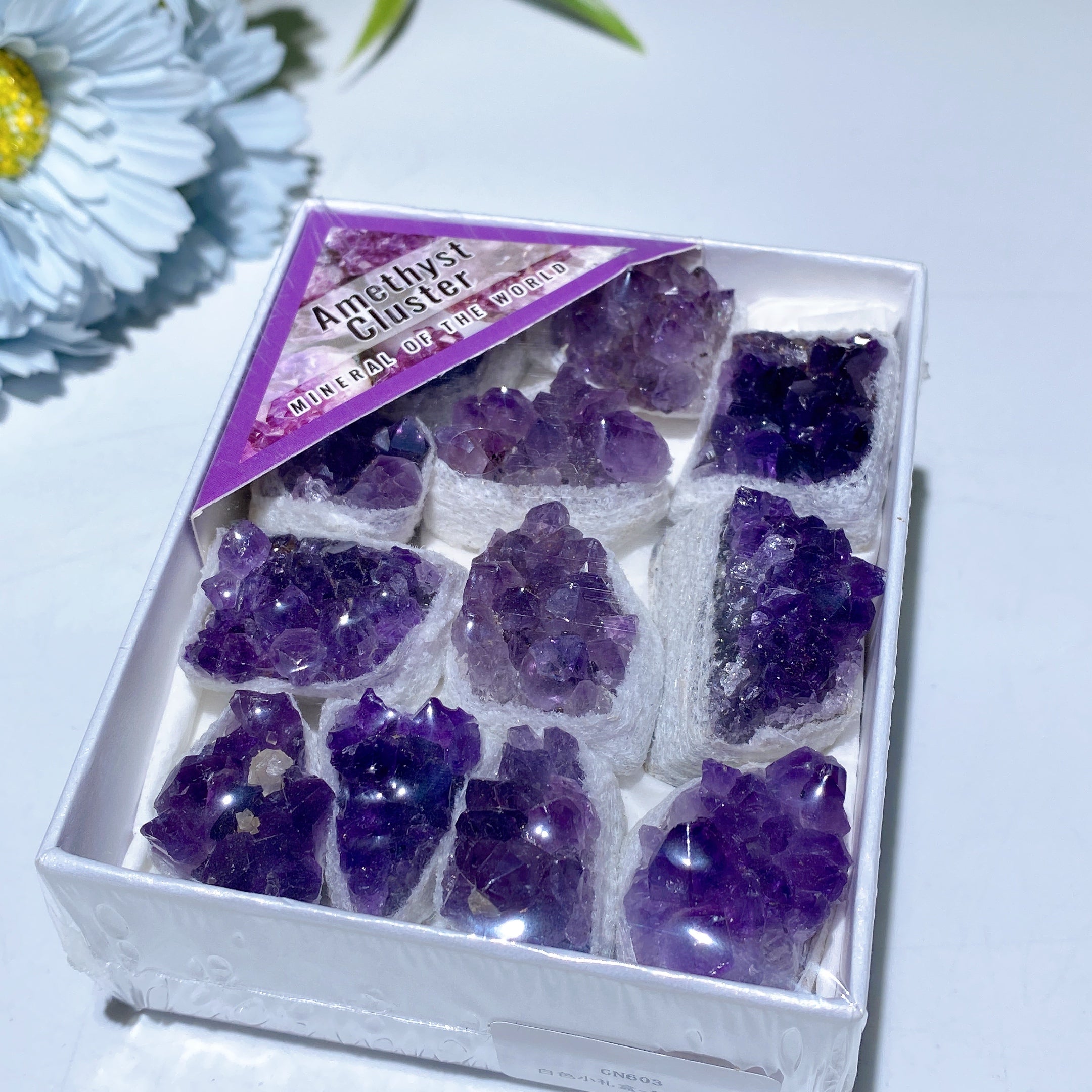 Gemstone Crystal Specimens Box 8.5cm High Vibration Minerals