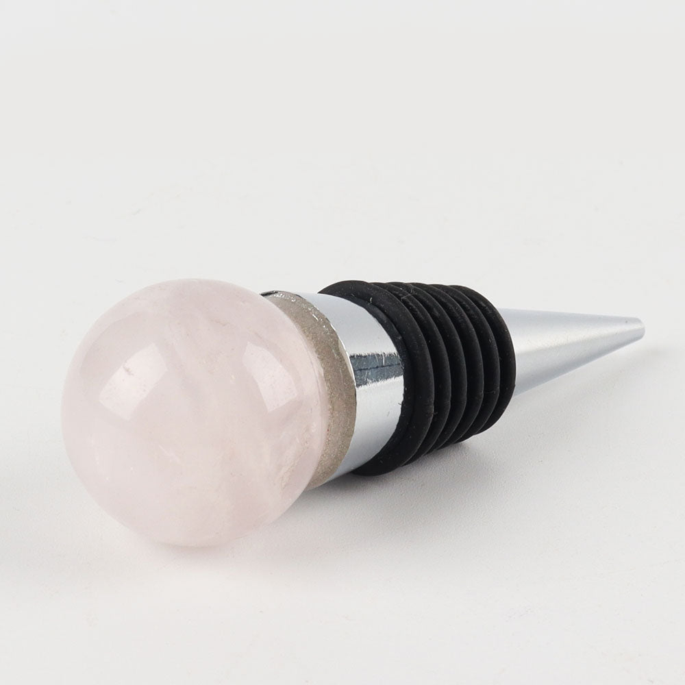 Gemstone Crystal Wine Stopper with 26mm Sphere Top