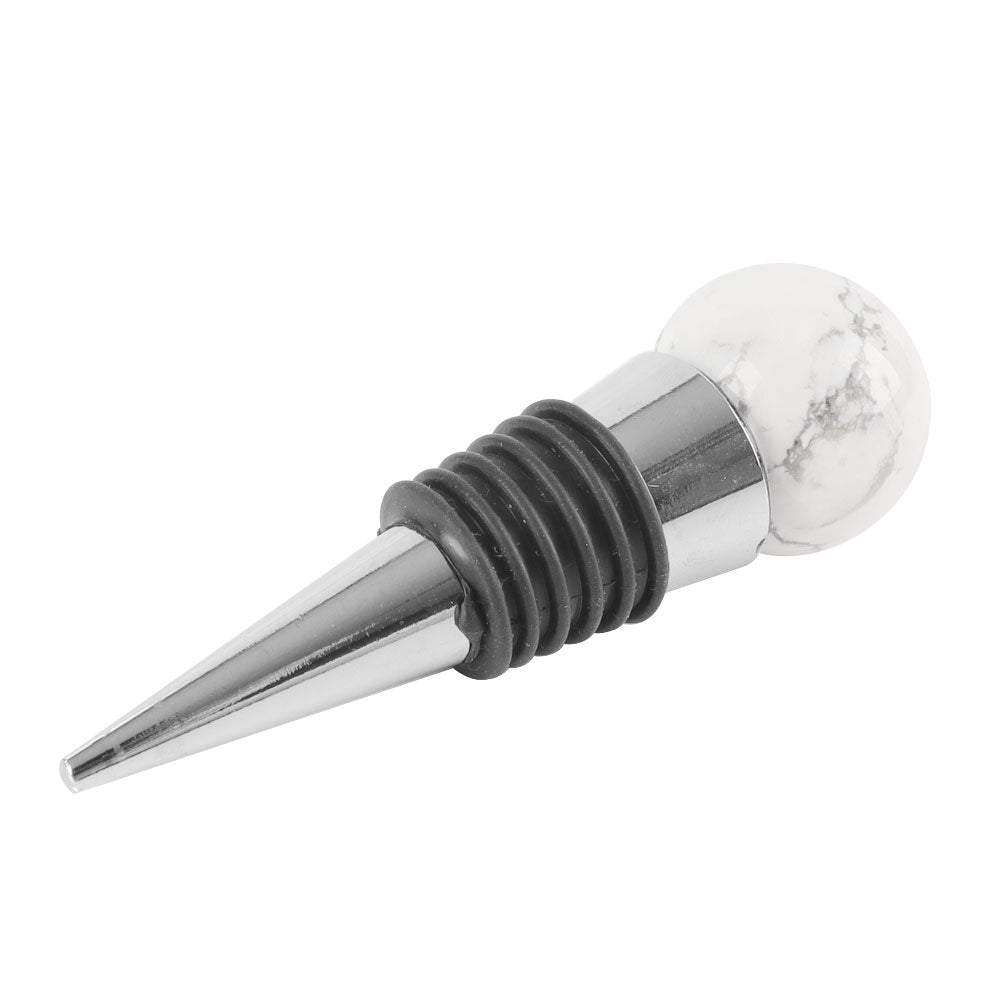 Gemstone Crystal Wine Stopper with 26mm Sphere Top